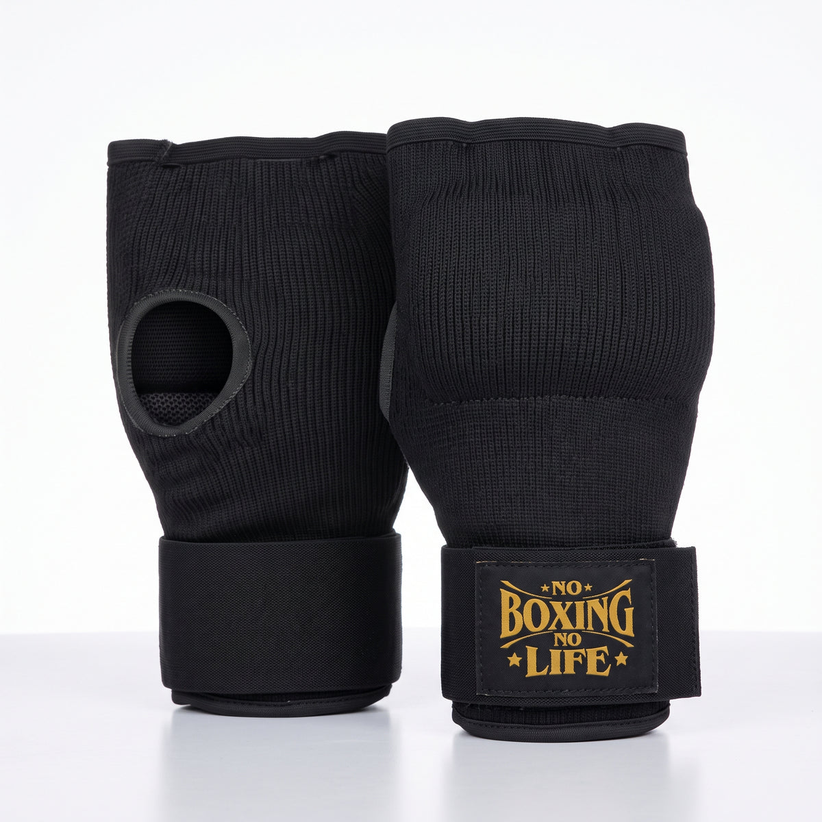 No Boxing No Life Gel Hand Wraps – Half Finger